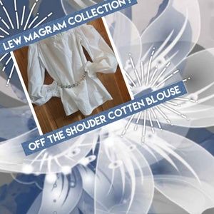 Lew Magram Col /Made in USA Off the shoulder blous